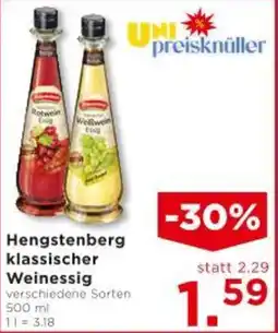 Unimarkt Hengstenberg klassischer Weinessig Angebot