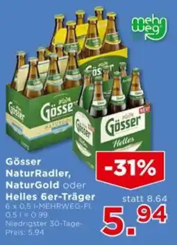 Unimarkt Gösser NaturGold oder Helles 6er-Träger Angebot