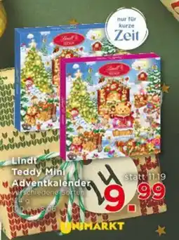 Unimarkt Lindt Teddy Mini Adventkalender Angebot