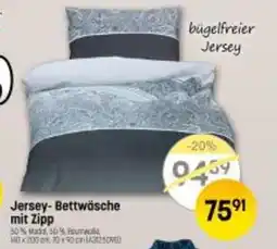 Reiter Jersey-Bettwäsche mit Zipp Angebot