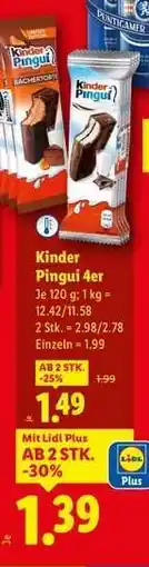 Lidl Kinder Pingui 4er Angebot