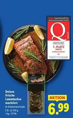 Lidl Deluxe Frische Lammlachse mariniert Angebot