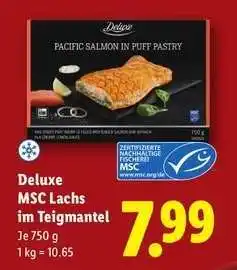 Lidl Deluxe MSC Lachs im Teigmantel Angebot