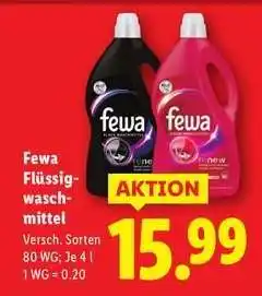 Lidl Fewa Flüssigwaschmittel Angebot