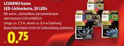 Lidl LIVARNO home LED-Lichterkette, 20 LEDs Angebot