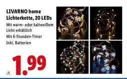 Lidl LIVARNO home Lichterkette, 20 LEDs Angebot