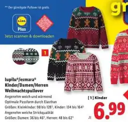 Lidl lupilu /esmara Kinder/Damen/Herren Weihnachtspullover Angebot