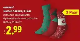 Lidl esmara Damen Socken, 3 Paar Angebot