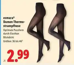 Lidl esmara Damen Thermo-strumpfhose Angebot