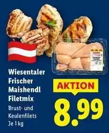 Lidl Wiesentaler Frischer Maishendl Filetmix Angebot