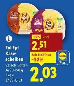 Lidl FOL EPI KÄSESCHEIBEN Angebot