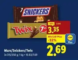 Lidl Mars/Snickers/Twix Angebot