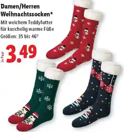 Lidl Damen/Herren Weihnachtssocken Angebot