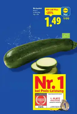 Lidl Bio Zucchini Angebot
