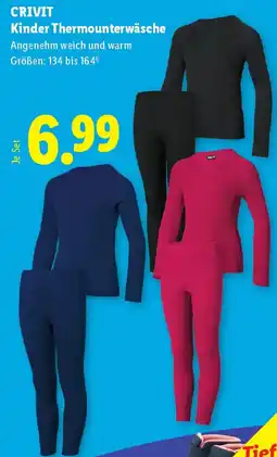 Lidl Crivit kinder thermounterwäsche Angebot