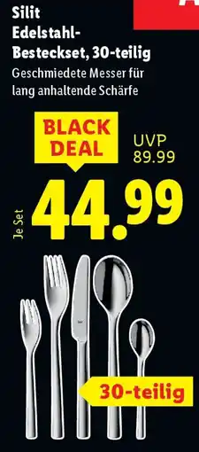 Lidl Silit Edelstahl- Besteckset, 30-teilig Angebot