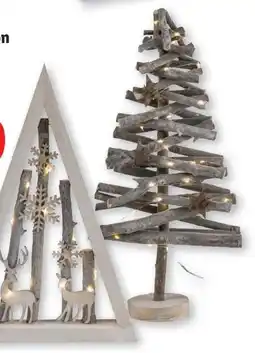 Lidl Livarno Home LED-Holzdekoration Angebot