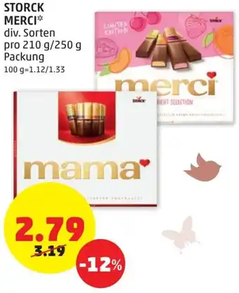 PENNY Storck Merci 210 g/250 g Angebot