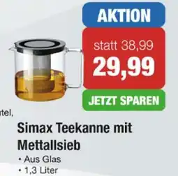 Strasser Markt Simax Teekanne mit Mettallsieb Angebot