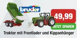 Strasser Markt Traktor mit Frontlader und Kippanhänger Angebot