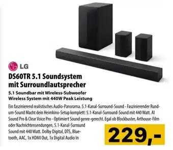 Cosmos DS60TR 5.1 Soundsystem mit Surroundlautsprecher Angebot