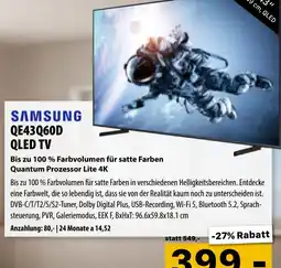 Cosmos SAMSUNG QE43Q60D QLED TV Angebot