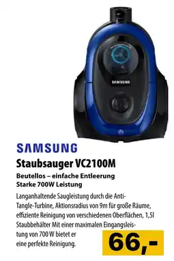 Cosmos SAMSUNG Staubsauger VC2100M Angebot