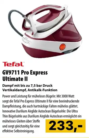 Cosmos Tefal GV9711 Pro Express Ultimate II Angebot