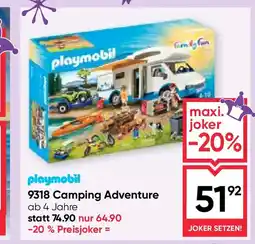 Maximarkt playmobil 9318 Camping Adventure Angebot