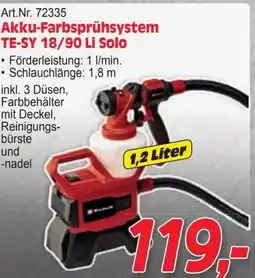 Zgonc Akku-Farbsprühsystem TE-SY 18/90 Li Solo Angebot