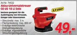 Zgonc Akku-Universalstreuer GE-US 18 Li Solo Angebot