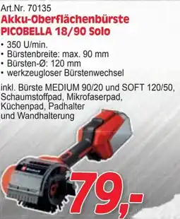 Zgonc Akku-Oberflächenbürste PICOBELLA 18/90 Solo Angebot