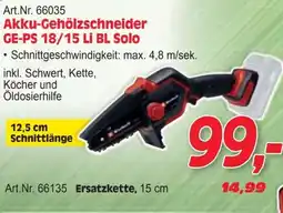 Zgonc Akku-Gehölzschneider GE-PS 18/15 Li BL Solo Angebot
