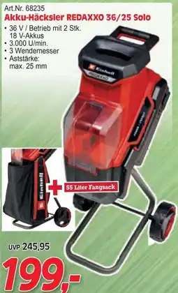 Zgonc Akku-Häcksler REDAXXO 36/25 Solo Angebot