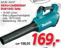 Zgonc Art.Nr. 32437 Akku-Laubbläser DUB184Z Solo Angebot