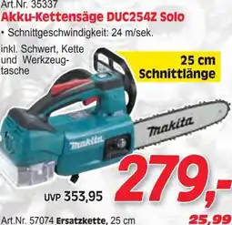 Zgonc Art.Nr. 35337 Akku-Kettensäge DUC254Z Solo Angebot