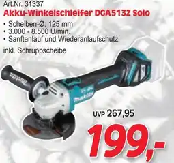 Zgonc Art.Nr. 31337 Akku-Winkelschleifer DGA513Z Solo Angebot