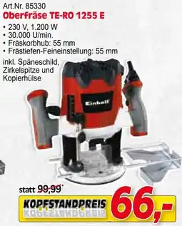 Zgonc Art.Nr. 85330 Oberfräse TE-RO 1255 E Angebot
