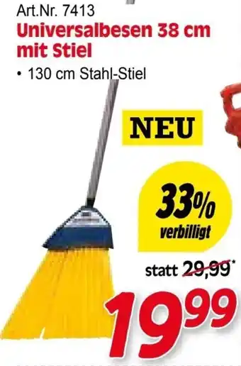 Zgonc Art.Nr. 7413 Universalbesen 38 cm mit Stiel Angebot