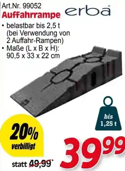 Zgonc Art.Nr. 99052 Auffahrrampe Angebot