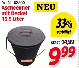 Zgonc Art.Nr. 82860 Ascheeimer NEU mit Deckel Angebot