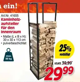 Zgonc Art.Nr. 41655 Kaminholz- aufsteller für den Innenraum Angebot