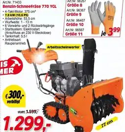Zgonc Art.Nr. 71433 Benzin-Schneefräse 770 YGL Angebot