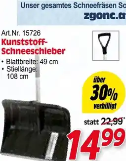 Zgonc Art.Nr. 15726 Kunststoff- Schneeschieber Angebot