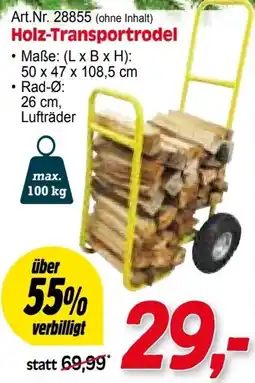Zgonc Art.Nr. 28855 (ohne Inhalt) Holz-Transportrodel Angebot