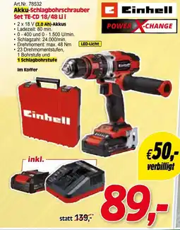 Zgonc Art.Nr. 78532 Akku-Schlagbohrschrauber Set TE-CD 18/48 Li i Angebot