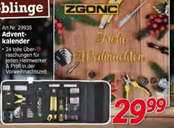 Zgonc Art.Nr. 29935 Advent- kalender Angebot