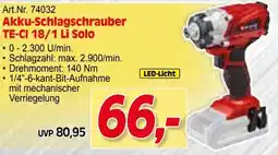 Zgonc Art.Nr. 74032 Akku-Schlagschrauber TE-CI 18/1 Li Solo Angebot