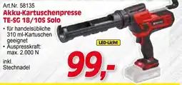 Zgonc Art.Nr. 58135 Akku-Kartuschenpresse TE-SG 18/10S Solo Angebot