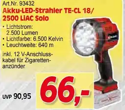 Zgonc Art.Nr. 93432 Akku-LED-Strahler TE-CL 18/ 2500 LIAC Solo Angebot